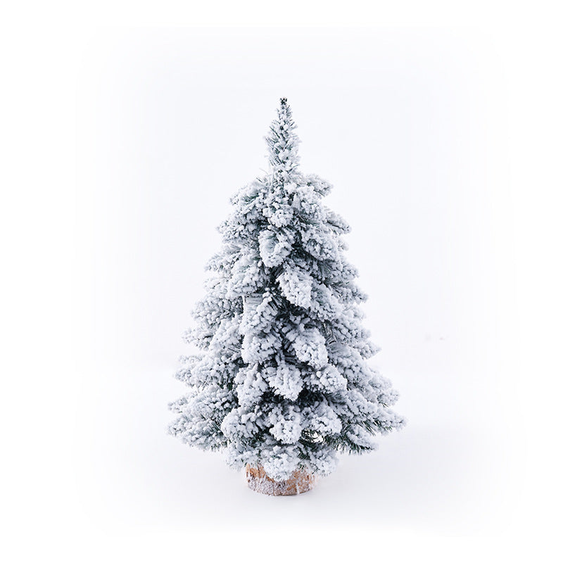 Mini Flocking Christmas Tree - Small Holiday Décor - Season's Greetings