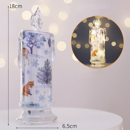 Christmas Transparent Electronic Candles Gifts