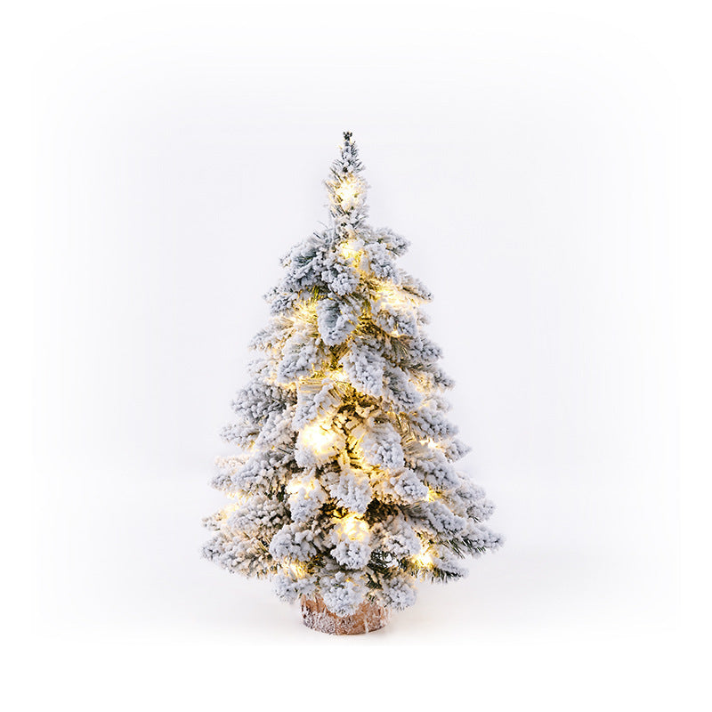 Mini Flocking Christmas Tree - Small Holiday Décor - Season's Greetings