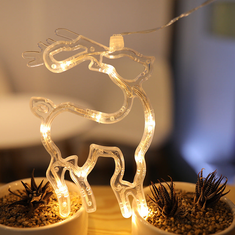 Divine Christmas LED Lights with Suction Holder - Season's Greetings