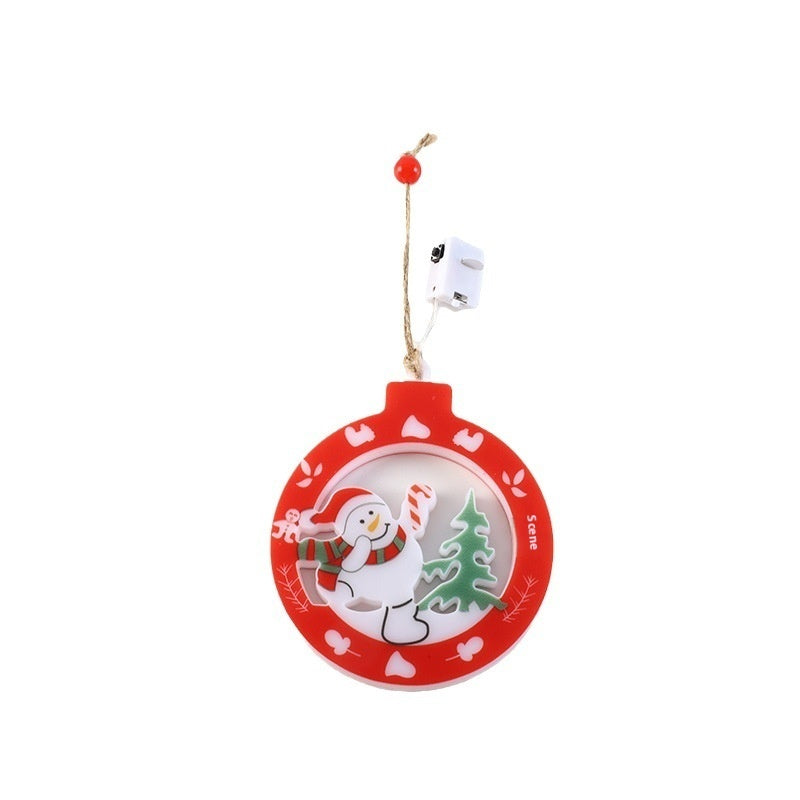 Festive Decorative String Lights - Christmas House & Tree Pendants - Season's Greetings