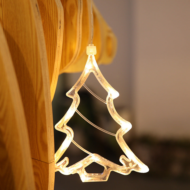 Divine Christmas LED Lights with Suction Holder - Season's Greetings