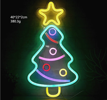 LED Christmas Acrylic Neon Lights - Season's Greetings