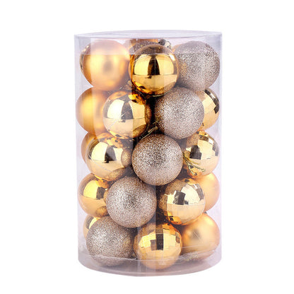 4-Piece 4cm Christmas Ball Set - Season's Greetings