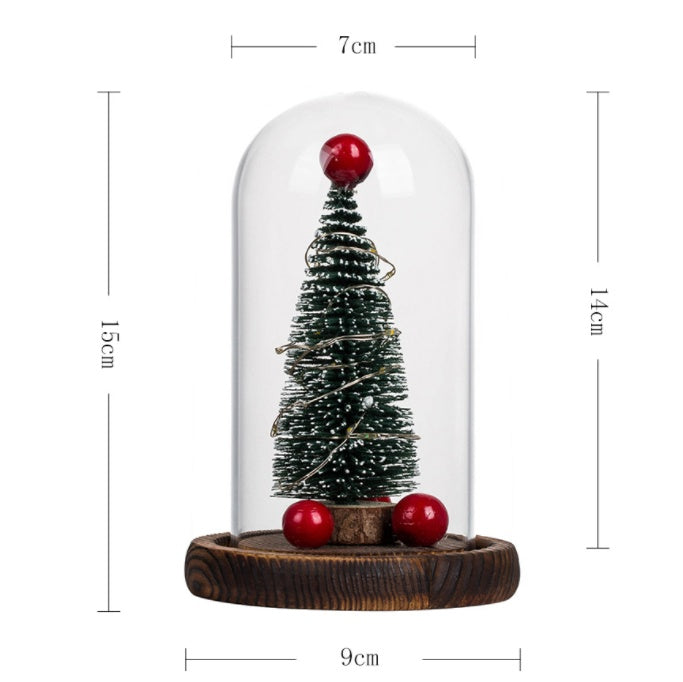 Christmas Tree Glass Cover LED Lights