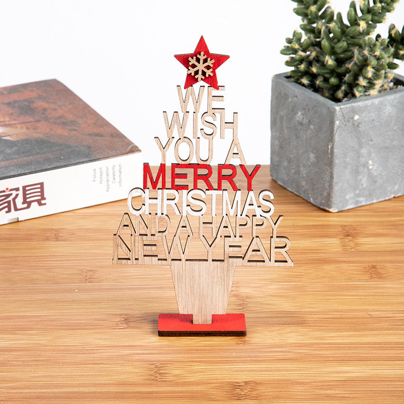 Mini Christmas Ornaments Scene Window Decoration - Season's Greetings