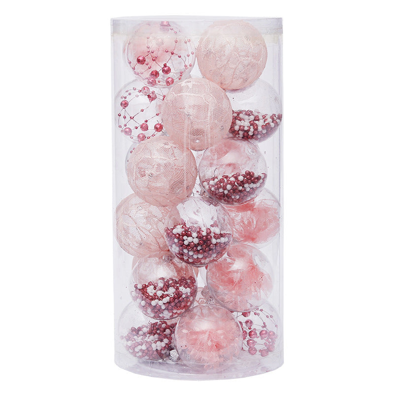 24-Piece 6CM Christmas Balls Set - Season's Greetings