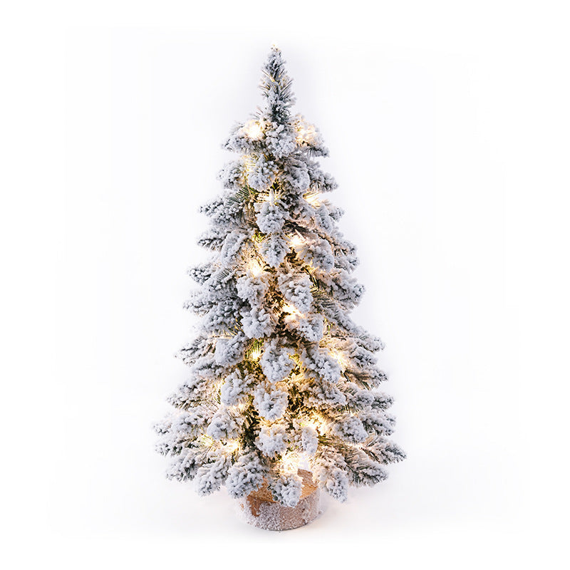 Mini Flocking Christmas Tree - Small Holiday Décor - Season's Greetings