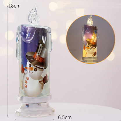 Christmas Transparent Electronic Candles Gifts