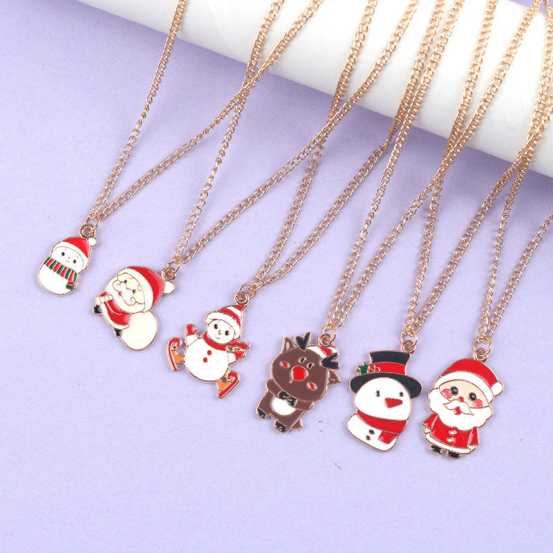 Christmas Pendant Necklace Holiday Gifts