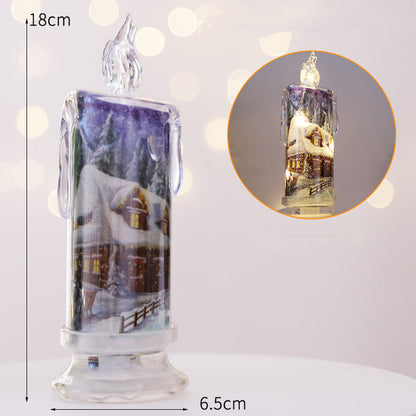 Christmas Transparent Electronic Candles Gifts