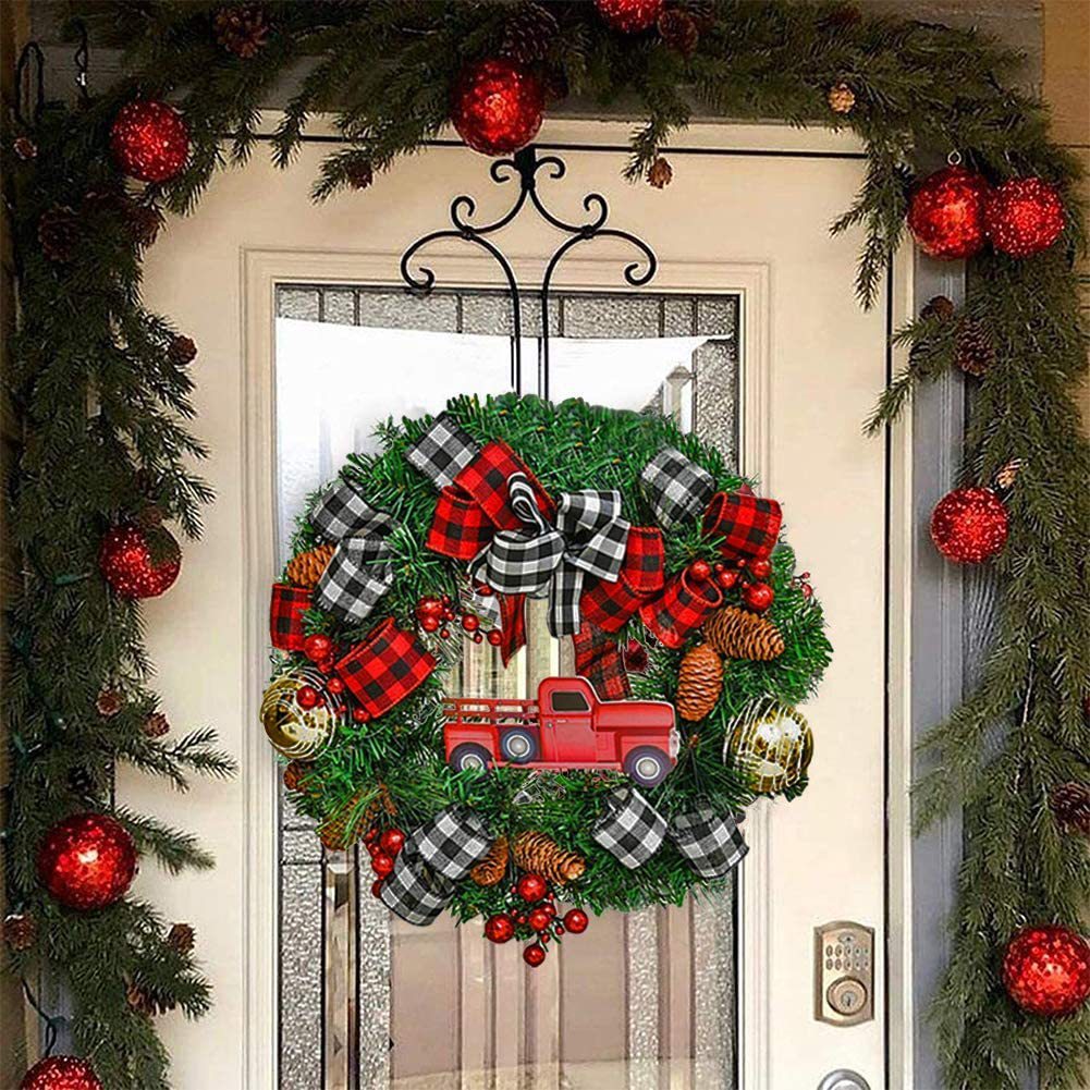 Christmas Festival Garland Door Hanging - Season's Greetings