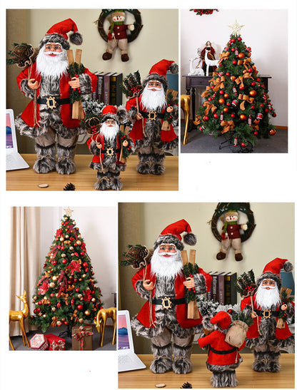 Red Santa Claus Christmas Decoration - Season's Greetings