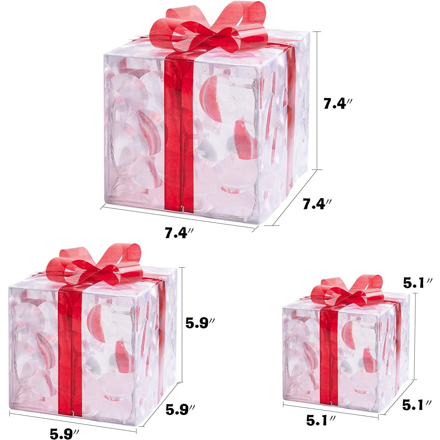 Foldable Fashionable Christmas Box Ornaments - Season's Greetings