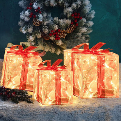 Foldable Fashionable Christmas Box Ornaments - Season's Greetings