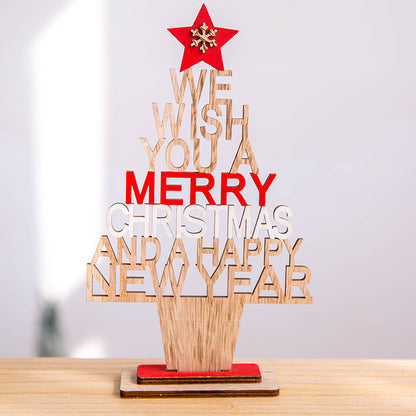 Mini Christmas Ornaments Scene Window Decoration - Season's Greetings