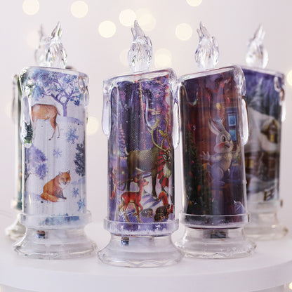 Christmas Transparent Electronic Candles Gifts