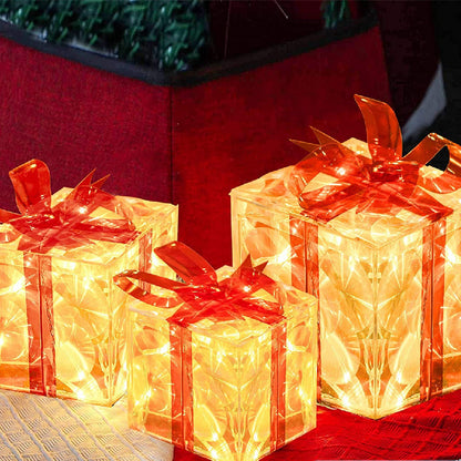 Foldable Fashionable Christmas Box Ornaments - Season's Greetings