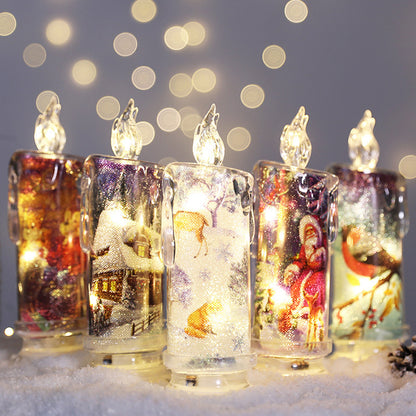 Christmas Transparent Electronic Candles Gifts