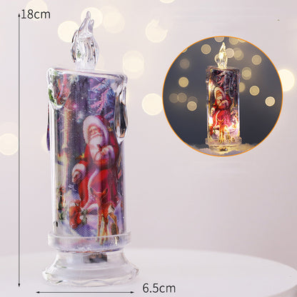 Christmas Transparent Electronic Candles Gifts