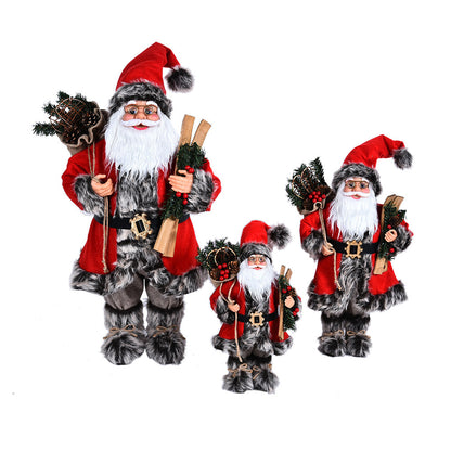 Red Santa Claus Christmas Decoration - Season's Greetings